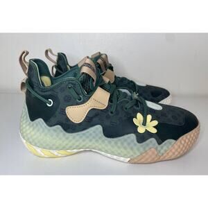 NWT ADIDAS SNEAKERS KIDS 4.5 HARDEN VOL 6 BASKETBALL SHOES GREEN OXIDE GV7058